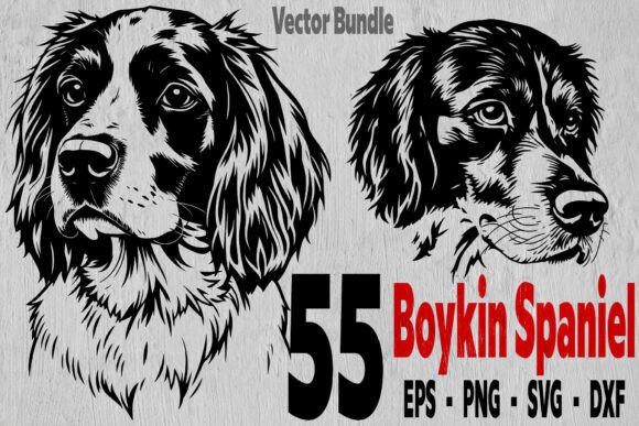 55 Boykin Spaniel Bundle: Dog SVG Files