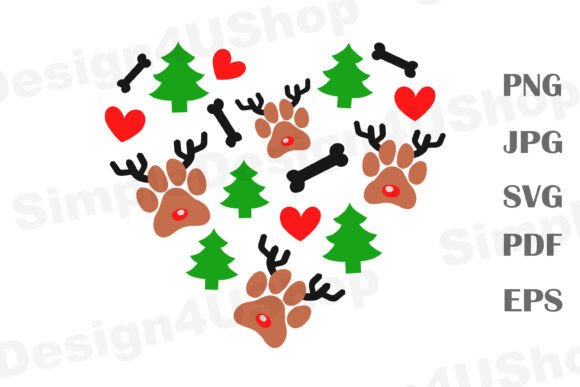 Christmas Dog SVG PNG EPS Dog Paw: A Designer's Review
