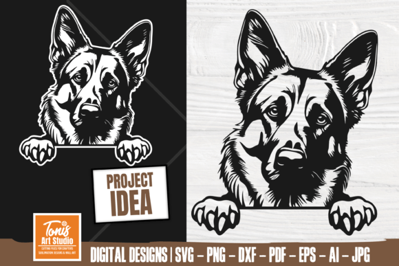 German Shepherd Svg - Police Dog Svg