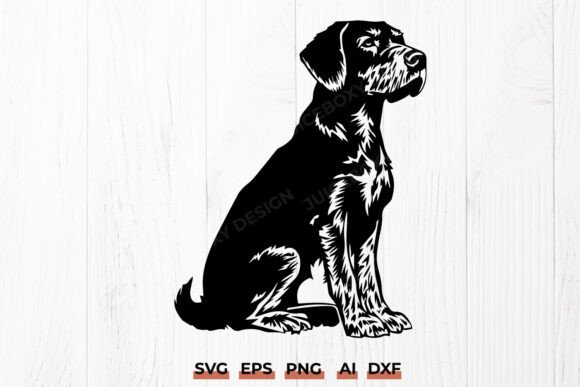 German Wirehaired Pointer Dog SVG PNG: A Designer's Review
