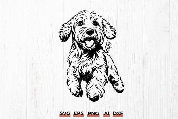 Happy Goldendoodle Dog – SVG Cut File Review