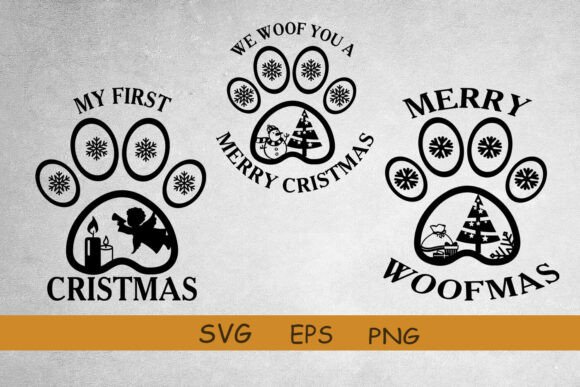 My First Christmas Svg, Dog Svg