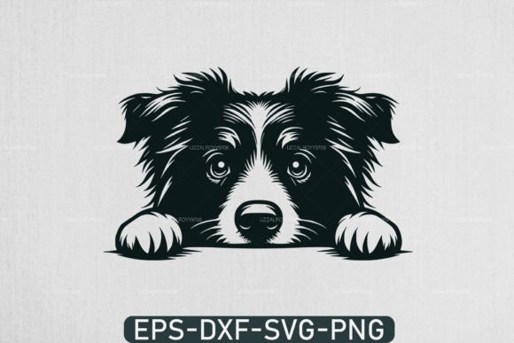 Peeking Australian Shepherd Svg Review for Embroidery
