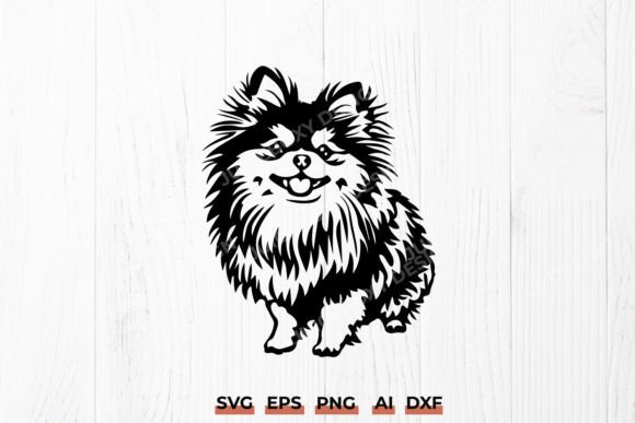 Pomeranian Dog SVG Pomeranian Silhouette